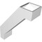 Ekena Millwork 5-in. W x 14-in. D x 18-in. H Burlington Architectural Grade PVC Knee Brace BRCP05X14X18BUR - alternate 4